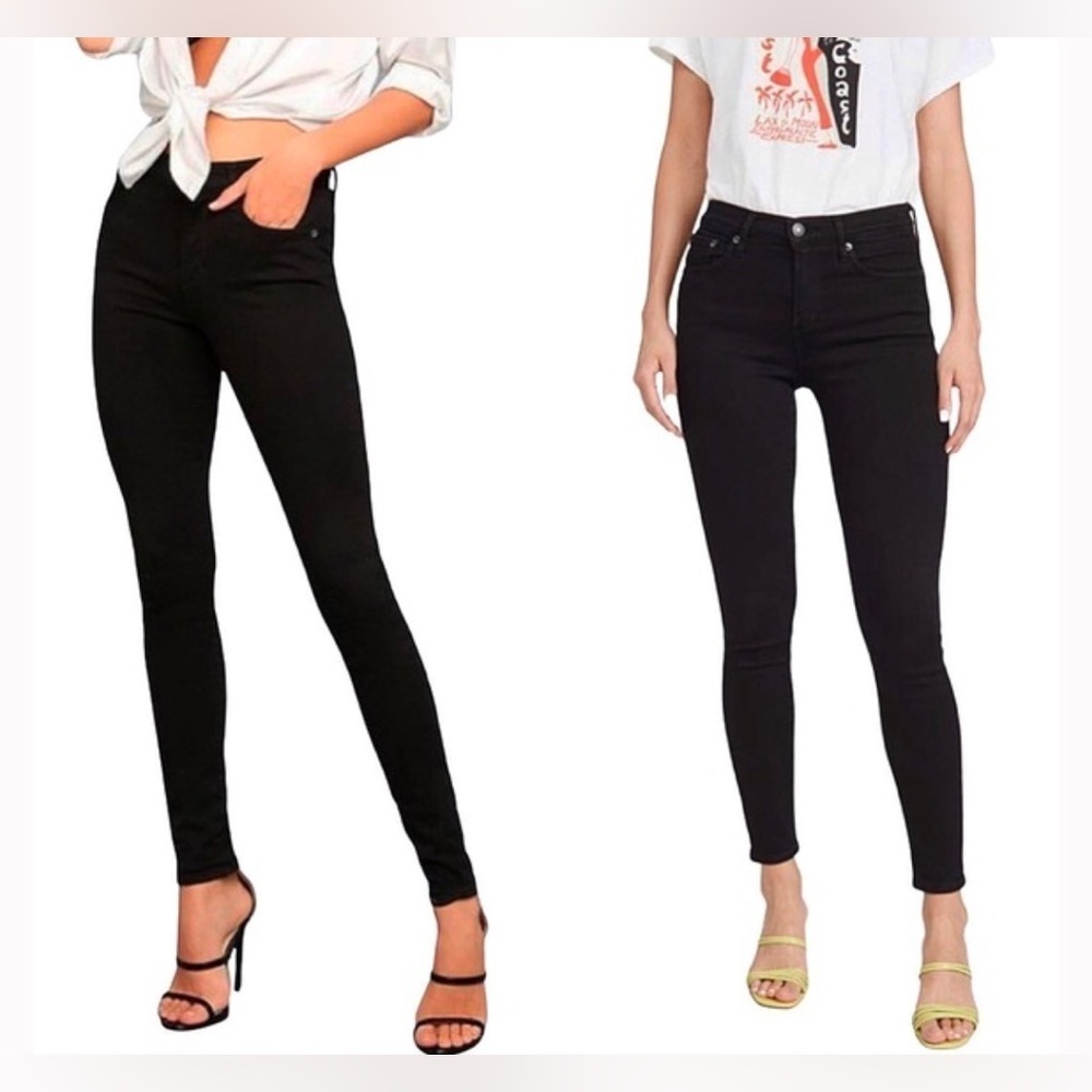AGOLDE Sz 24 Filter Free Skinny Black Jeans